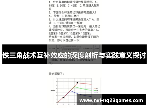 铁三角战术互补效应的深度剖析与实践意义探讨