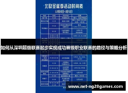 如何从深圳超级联赛起步实现成功晋级职业联赛的路径与策略分析